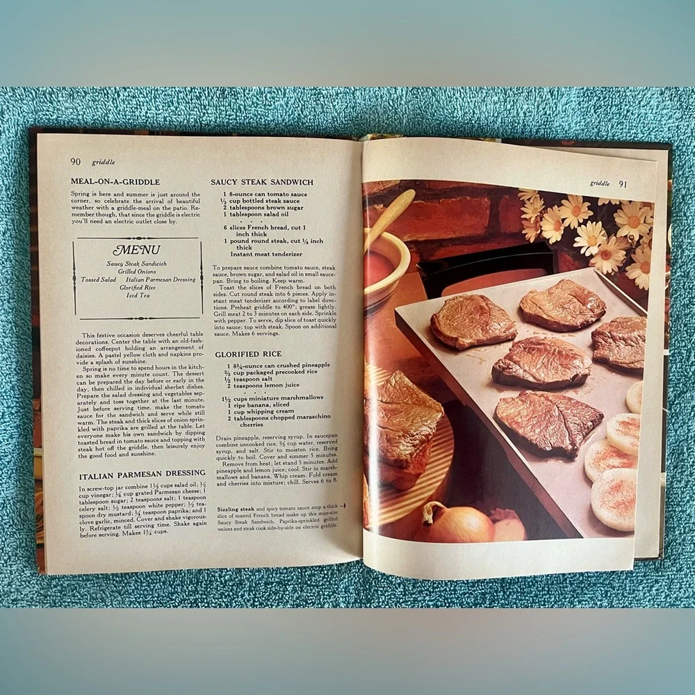 Vintage Better Homes and Gardens Fondue Cookbook Yellow Cover